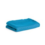 Polyamide handdoek met naam kleur lichtblauw