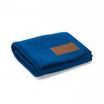 Ecologische RPET deken met aanpasbare patch 180 g/m2 kleur blauw