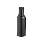Bierstijl roestvrijstalen fles met druppelvrije dop 360ml kleur zwart