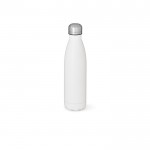 Roestvrijstalen fles met druppelvrije dop 400ml kleur wit