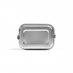 Lunchbox van gerecycled roestvrij staal met zijgespen 1,2L kleur zilver Derde weergave