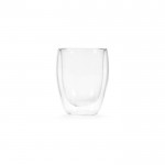 Dubbelwandig borosilicaatglas zonder handvat 370ml kleur doorzichtig Vooraanzicht