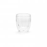 Dubbelwandig borosilicaatglas zonder handvat 70ml kleur doorzichtig