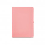 Notitieboek van gerecycled papier met harde kaft A4 kleur roze Vooraanzicht