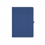 Notitieboek van gerecycled papier met harde kaft A4 kleur koningsblauw Vooraanzicht