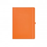 Notitieboek van gerecycled papier met harde kaft A4 kleur oranje Vooraanzicht