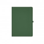 Notitieboek van gerecycled papier met harde kaft A4 kleur donkergroen Vooraanzicht