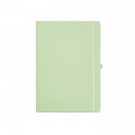 Notitieboek van gerecycled papier met harde kaft A4 kleur pastel groen Vooraanzicht