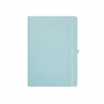 Notitieboek van gerecycled papier met harde kaft A4 kleur pastel blauw Vooraanzicht