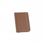 Notitieboek met harde kaft van gerecycled papier A6 kleur bruin