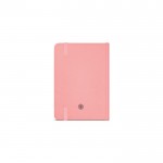 Notitieboek met harde kaft van gerecycled papier A6 kleur roze Achter weergave
