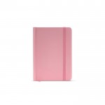 Notitieboek met harde kaft van gerecycled papier A6 kleur roze Vooraanzicht