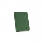 Notitieboek met harde kaft van gerecycled papier A6 kleur donkergroen