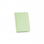 Notitieboek met harde kaft van gerecycled papier A6 kleur pastel groen