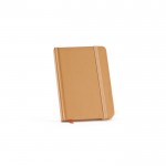 Notitieboek met harde kaft van gerecycled papier A6 kleur camel