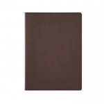 Notitieboekje van gerecycled karton A4 gelinieerde pagina's kleur bruin Vooraanzicht