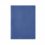 Notitieboekje van gerecycled karton A4 gelinieerde pagina's kleur koningsblauw Vooraanzicht