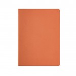 Notitieboekje van gerecycled karton A4 gelinieerde pagina's kleur oranje Vooraanzicht