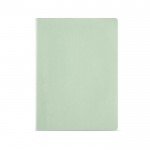 Notitieboekje van gerecycled karton A4 gelinieerde pagina's kleur pastel groen Vooraanzicht