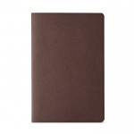 Notitieboek met kaft van gerecycled karton A5 gelinieerde pagina's kleur bruin Vooraanzicht