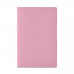 Notitieboek met kaft van gerecycled karton A5 gelinieerde pagina's kleur roze Vooraanzicht