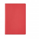 Notitieboek met kaft van gerecycled karton A5 gelinieerde pagina's kleur rood Vooraanzicht