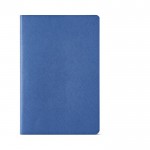 Notitieboek met kaft van gerecycled karton A5 gelinieerde pagina's kleur koningsblauw Vooraanzicht