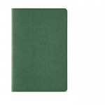 Notitieboek met kaft van gerecycled karton A5 gelinieerde pagina's kleur donkergroen Vooraanzicht