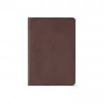 Notitieboekje met kaft van gerecycled karton A6 gelinieerde pagina's kleur bruin Vooraanzicht