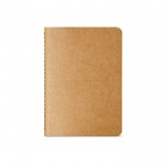Notitieboekje met kaft van gerecycled karton A6 gelinieerde pagina's kleur naturel Vooraanzicht