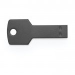 Sleutelvormige 3.0 USB stick met logo zwart