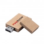 USB-geheugensticks van gerecycled karton met logo