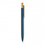 Pen van gerecycled aluminium en RPET met blauwe Dokumental® inkt kleur marineblauw