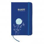Pocket notitieboekje voor bedrijven kleur blauw bedrukt