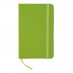 Pocket notitieboekje voor bedrijven kleur limoen groen