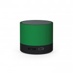 Draagbare luidspreker van gerecycled plastic met 300 mAh batterij kleur groen