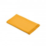 Strandhanddoek 80x180cm van gerecycled katoen met franjes 250 g/m2 kleur oranje