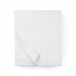 Bedrukte handdoek van katoen en tencel, 90 x 150 cm kleur wit