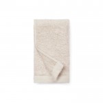 Gepersonaliseerde handdoek van katoen en tencel, 40 x 70 cm kleur beige