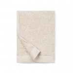 Handdoek van katoen en tencel, 70 x 140 cm kleur beige