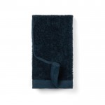 Gepersonaliseerde handdoek van katoen en tencel, 40 x 70 cm kleur donkerblauw