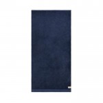 Handdoek van katoen en tencel, 70 x 140 cm kleur donkerblauw tweede weergave