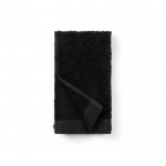 Gepersonaliseerde handdoek van katoen en tencel, 40 x 70 cm kleur zwart