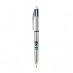 BIC® reclame pen met 4 metallic inktkleuren weergave met jouw bedrukking