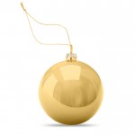 Glanzende kerstbal met plaatje voor full colour bedrukking Ø6cm kleur goud tweede weergave
