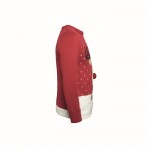 Feestelijke gepersonaliseerde trui voor kerst kleur rood vierde weergave