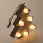 Houten kerstboom bedrukken met LED-verlichting kleur hout foto bekijken vijfde weergave