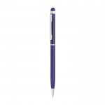 Stijlvolle pen met touch tip kleur blauw
