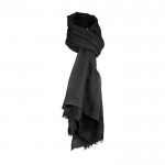 Fijne en zachte sjaal met logo kleur zwart