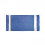 Handdoek pareo met badstof decoratie kleur blauw tweede weergave